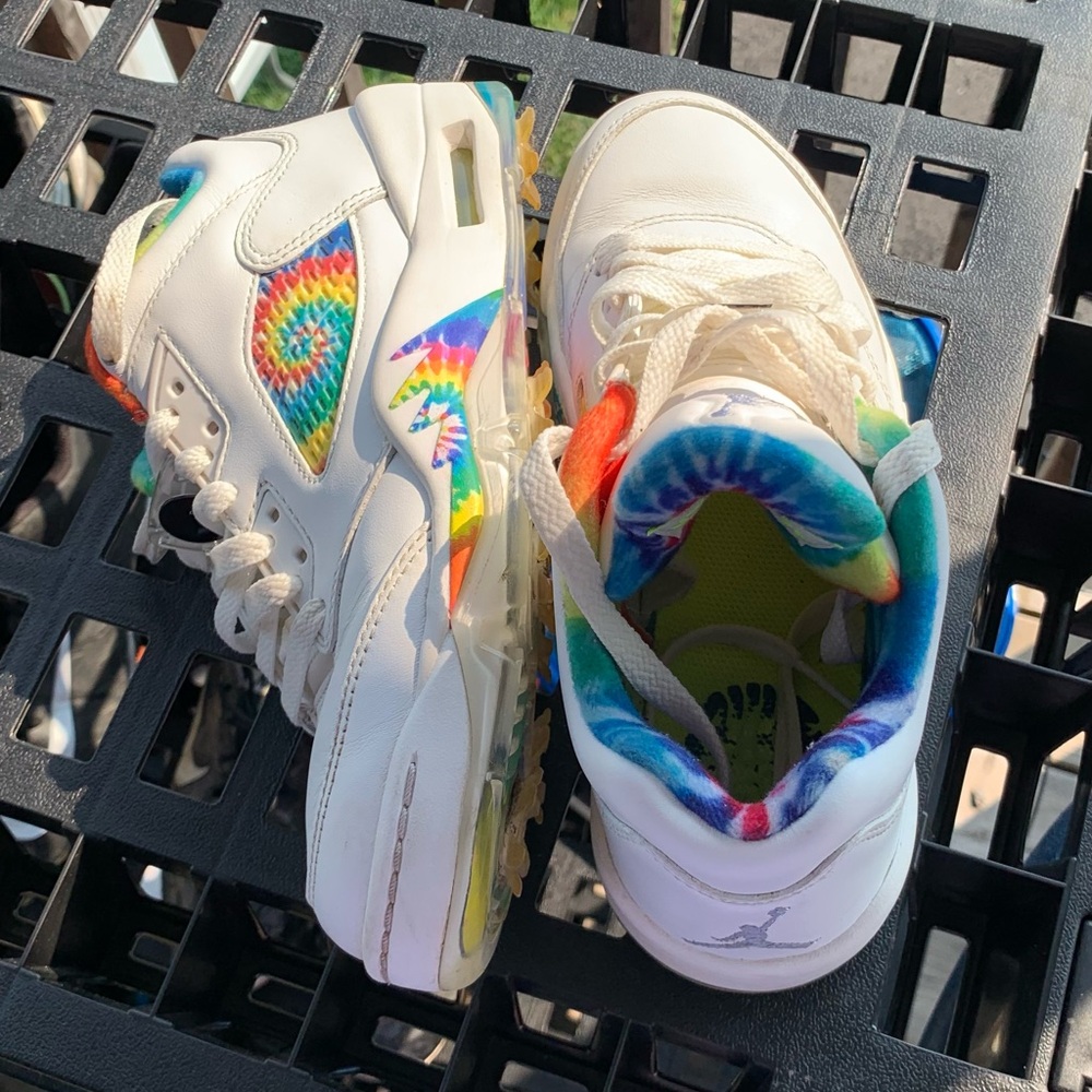 Jordan V Low P Tie Dye Golf Shoes Size 5
